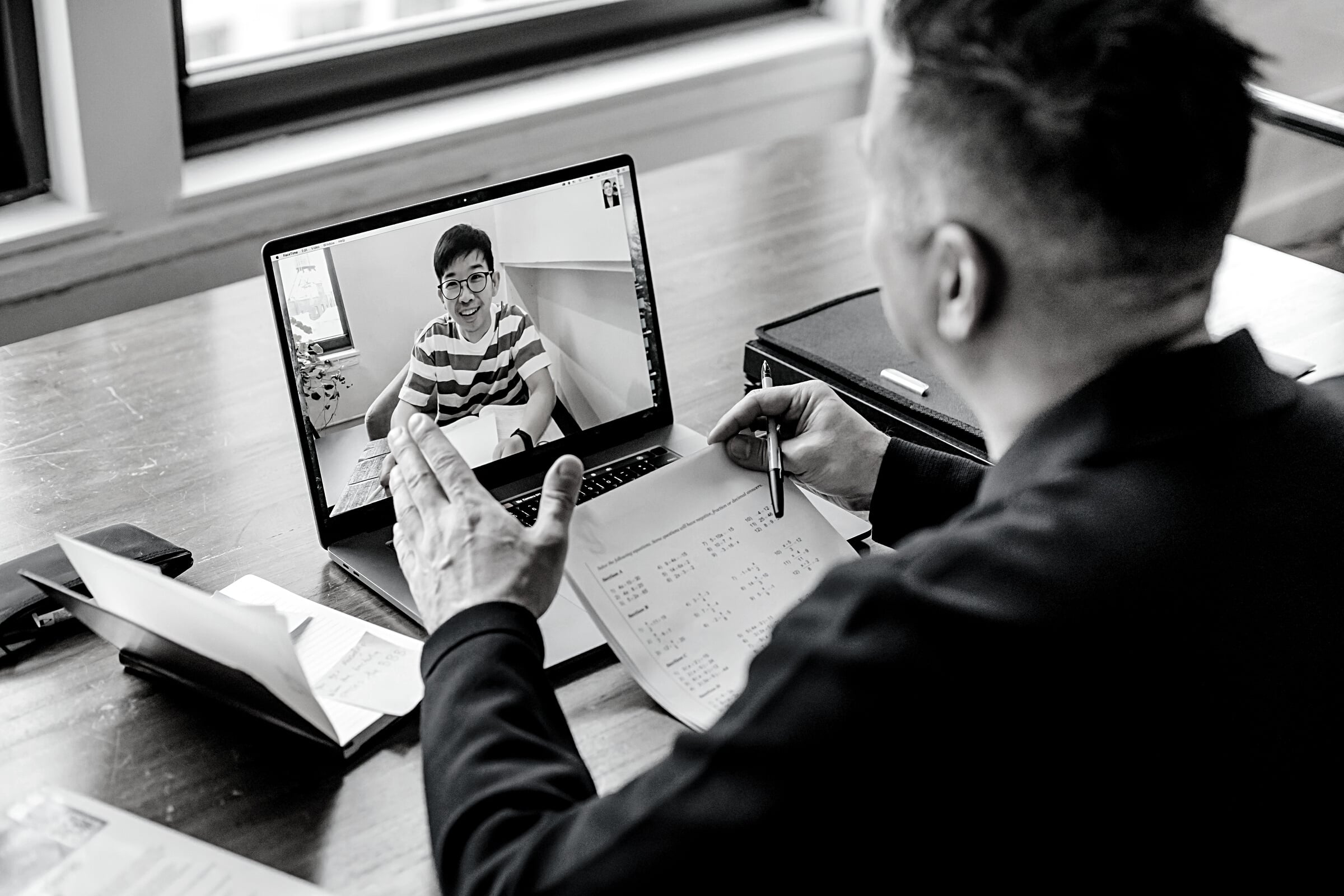 Photo Of Professor Teahcing His Student